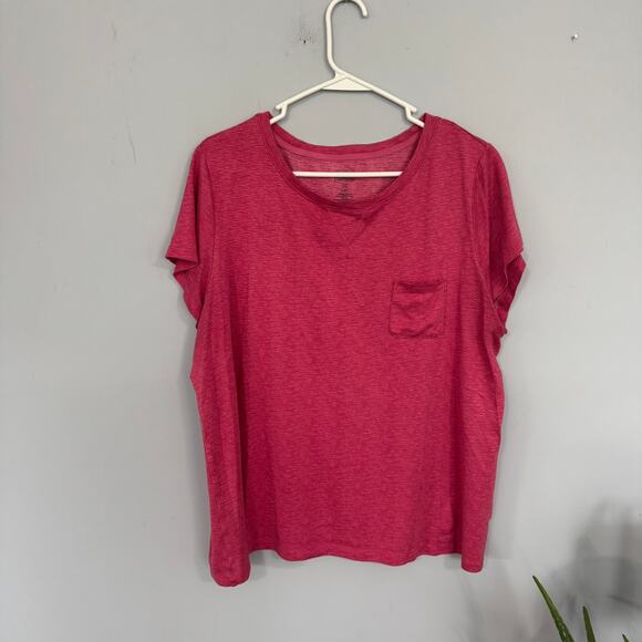 LOT of 2 Croft & Barrow Intimates Sleepwear Tops Short Sleeves Plus Size XXL - Picture 3 of 10